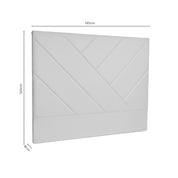 Cabeceira de Cama Llevant com Riscas Assimétricas