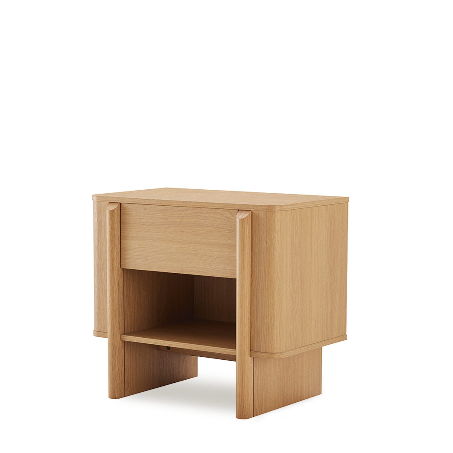 Mesa de Cabeceira Sydney em Carvalho com 1 Gaveta