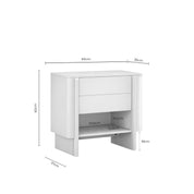 Mesa de Cabeceira Sydney em Carvalho com 1 Gaveta