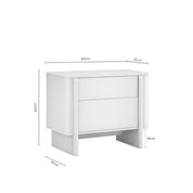 Mesa de Cabeceira Sydney Carvalho 2 gavetas