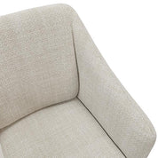 Poltrona Odense com pé e costas metálicas