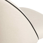 Cadeira Sloane Estofada clássica com Pé Preto