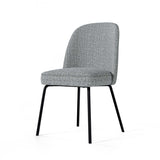 Tom Upholstered Chair with Metal Legs