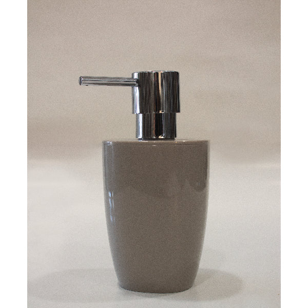 Doseador de Sabonete Cinza e Cromado