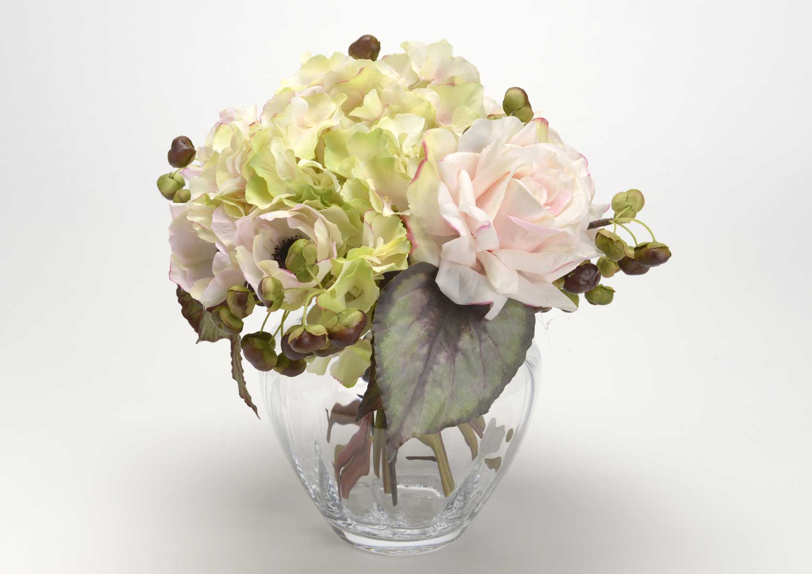 HORTÊNSIA ALTONA 47 CM VERDE/ROSA