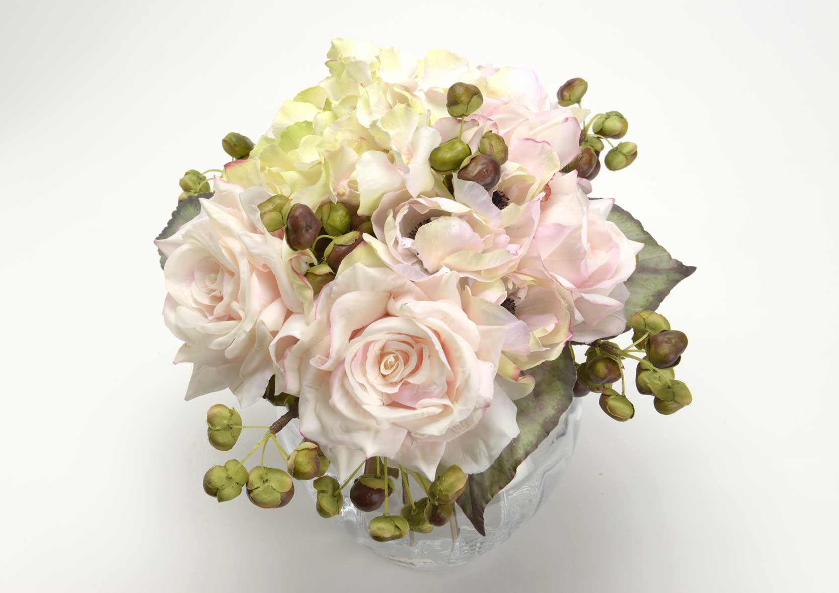 HORTÊNSIA ALTONA 47 CM VERDE/ROSA