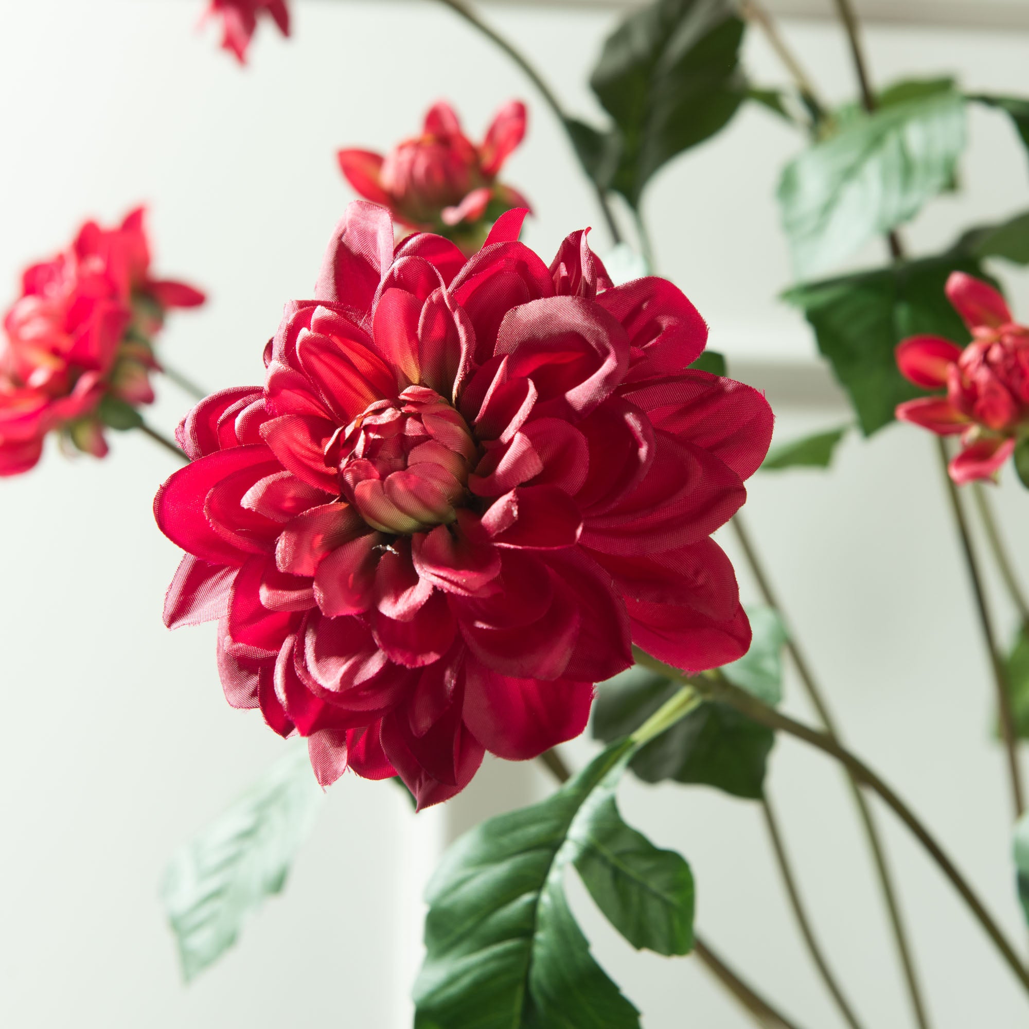 Flor Artificial Dália Rosa