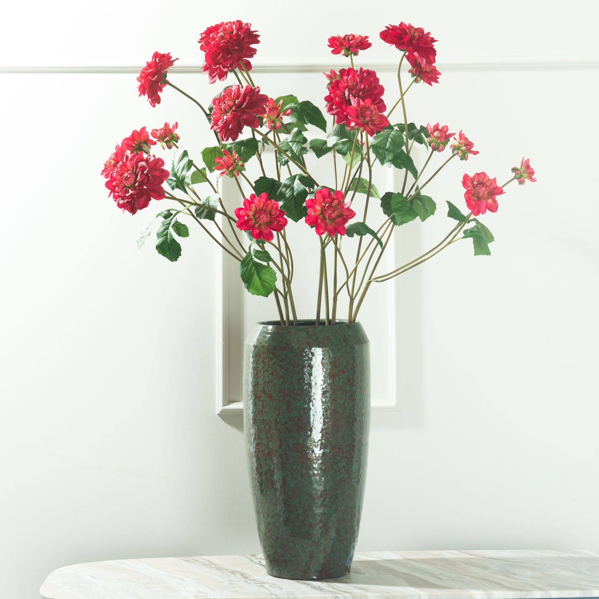 Flor Artificial Dália Rosa