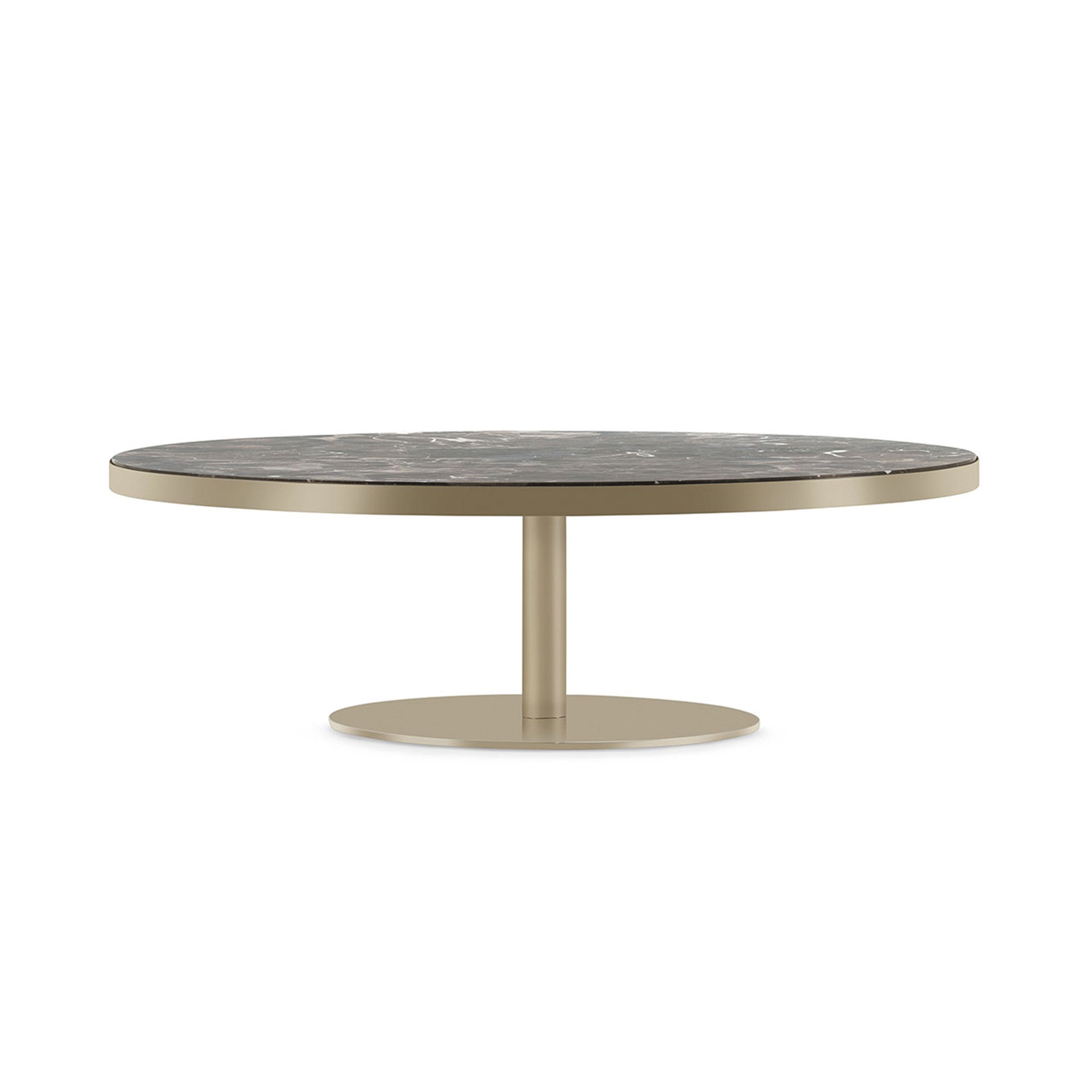 MESA DE CENTRO PRETA EM PORCELANA