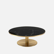 MESA DE CENTRO PRETA EM PORCELANA
