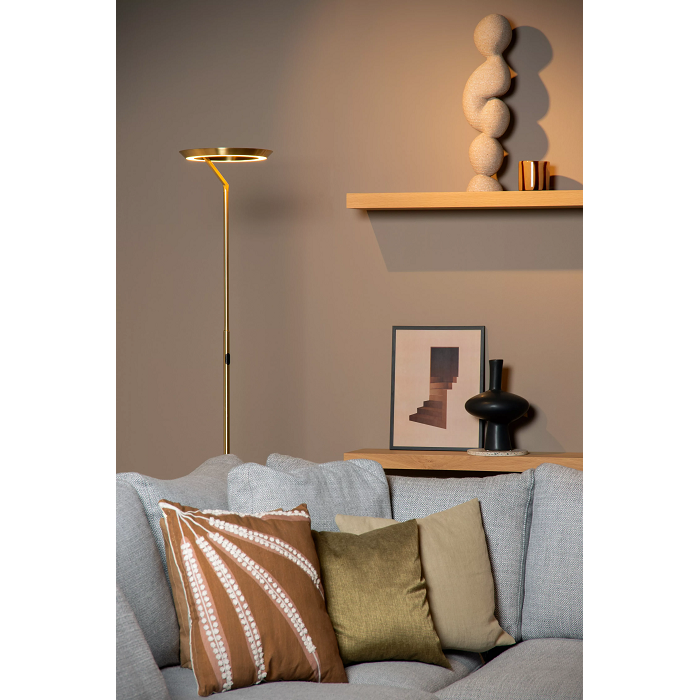 Candeeiro de Pé Celeste Dourado