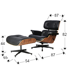 Cadeirão Eames com Pousa Pés