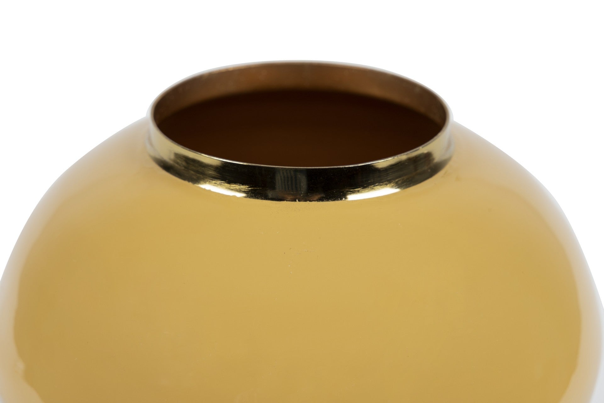 Jarra em Metal Amarelo Torrado