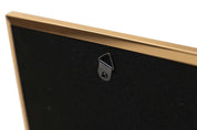 Moldura Branca com Detalhe Dourado 15x20