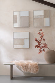 Conjunto de 3 Quadros Texturados Tod