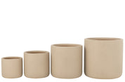 Vaso em Argila Bege