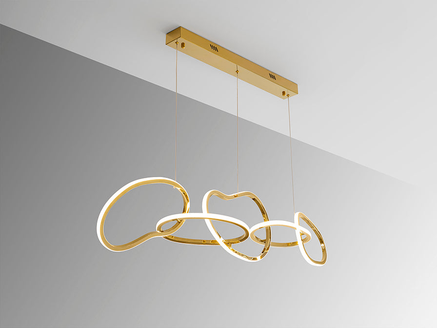 Suspensão Nexo com Argolas Douradas