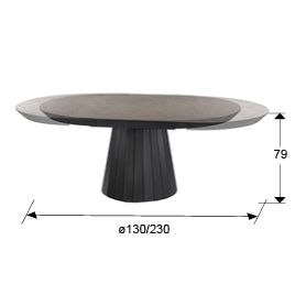 Mesa de comedor redonda Samara