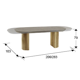 Mesa de comedor extensible Irati