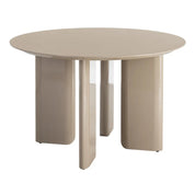 High-gloss beige dining table