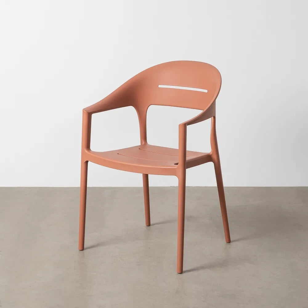 Cadeira de Plástico Terracotta Empilhável