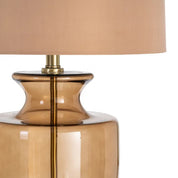Candeeiro de Mesa com Base em Vidro