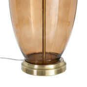 Candeeiro de Mesa com Base em Vidro