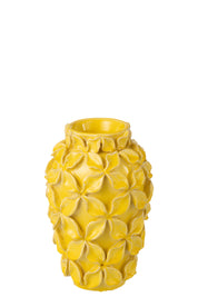 Yellow acrylic flower vase S