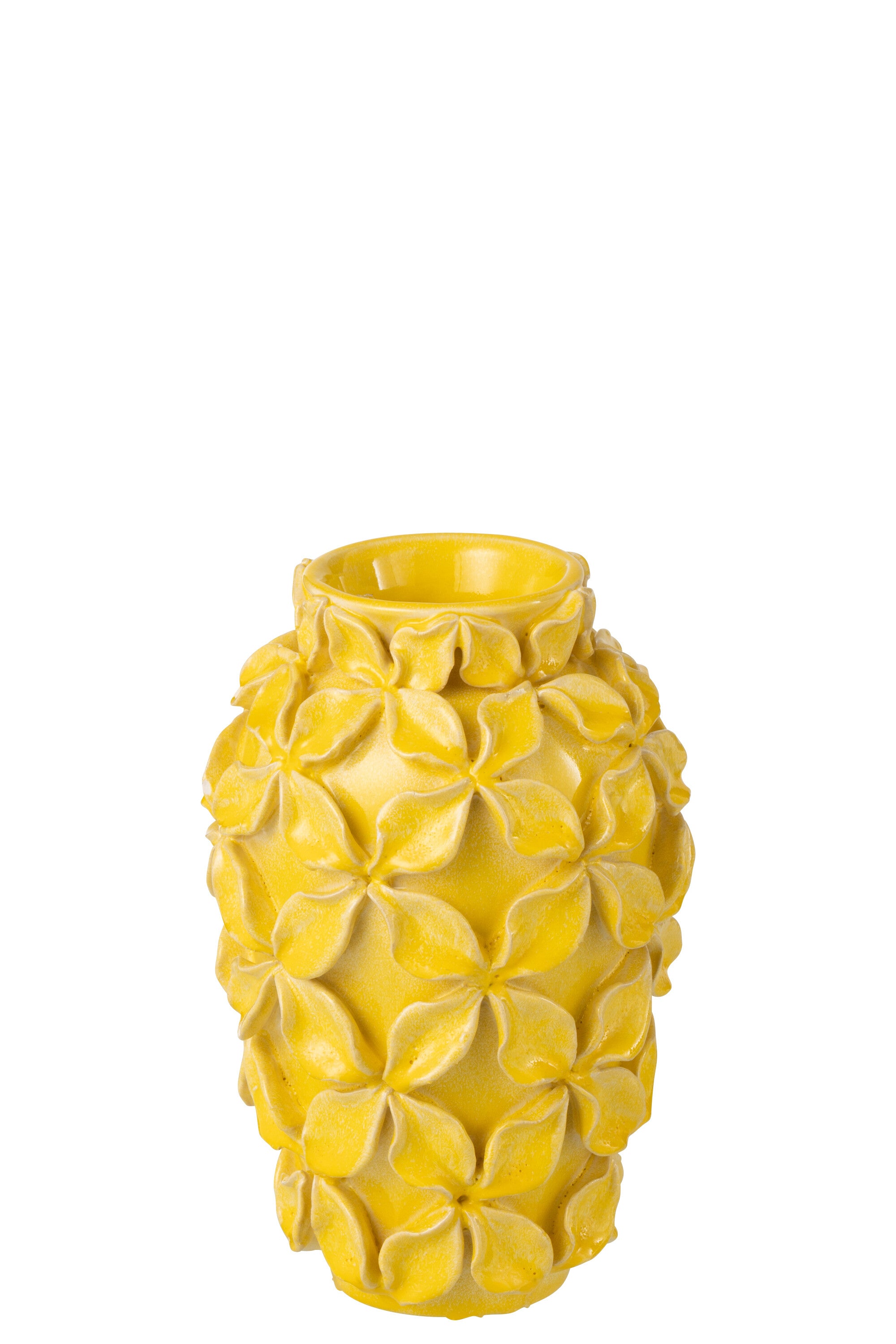 Yellow acrylic flower vase S