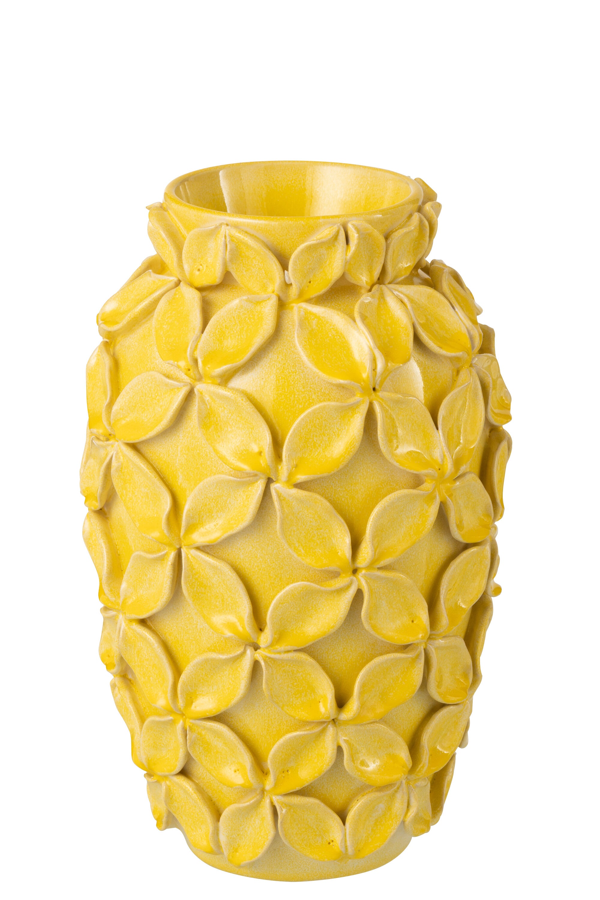Yellow acrylic flower vase S