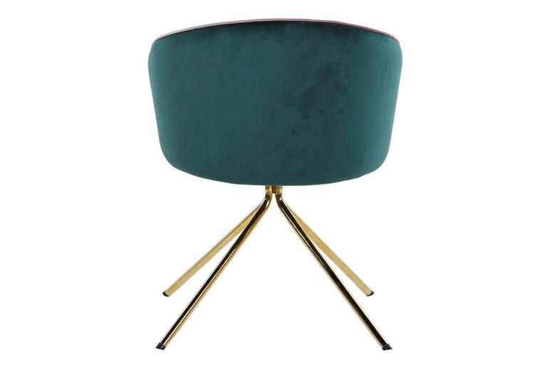 Cadeira Giratoria com Pé Dourado