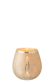 Porta-Velas em Dourado