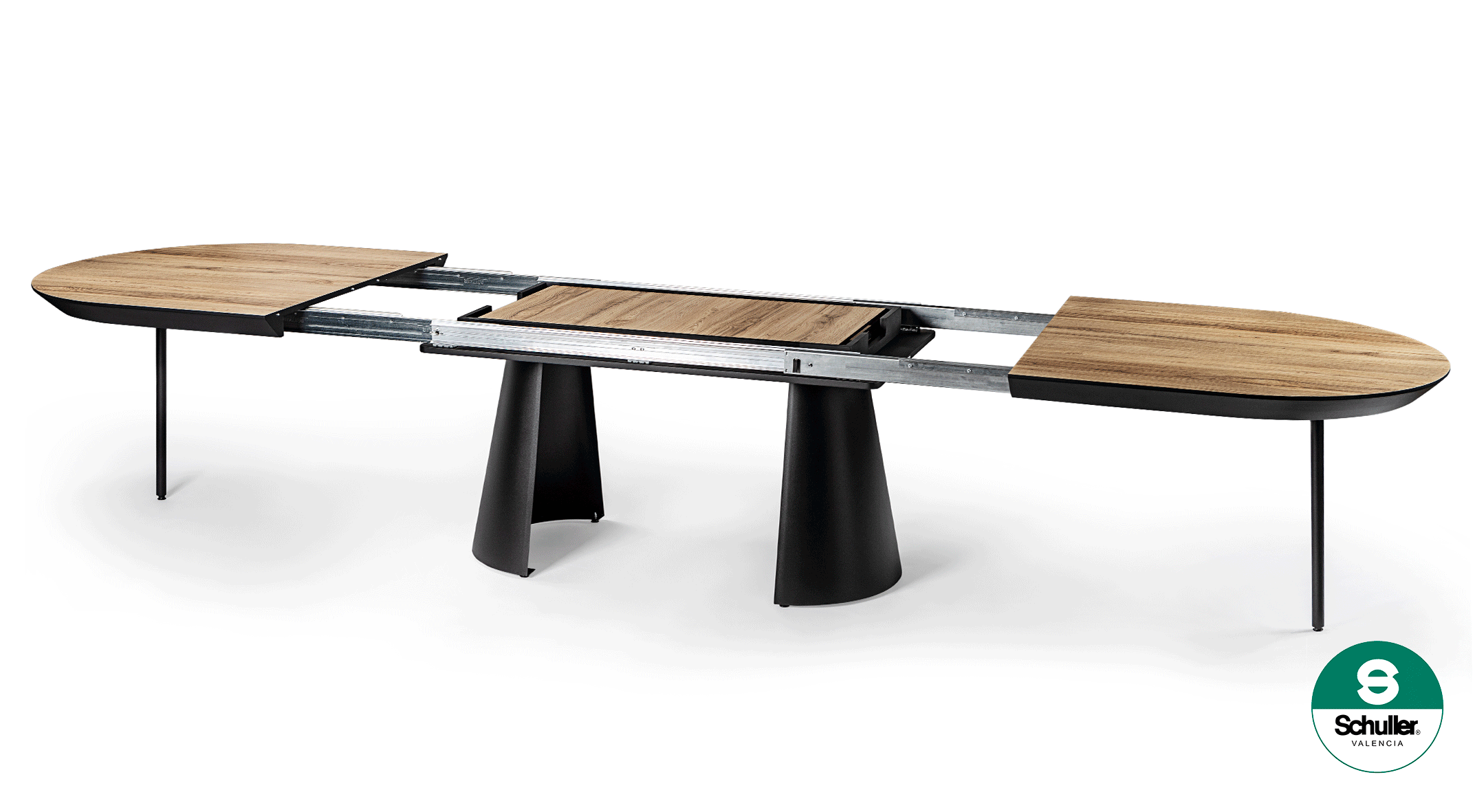 Mesa de comedor extensible Capri / Madera