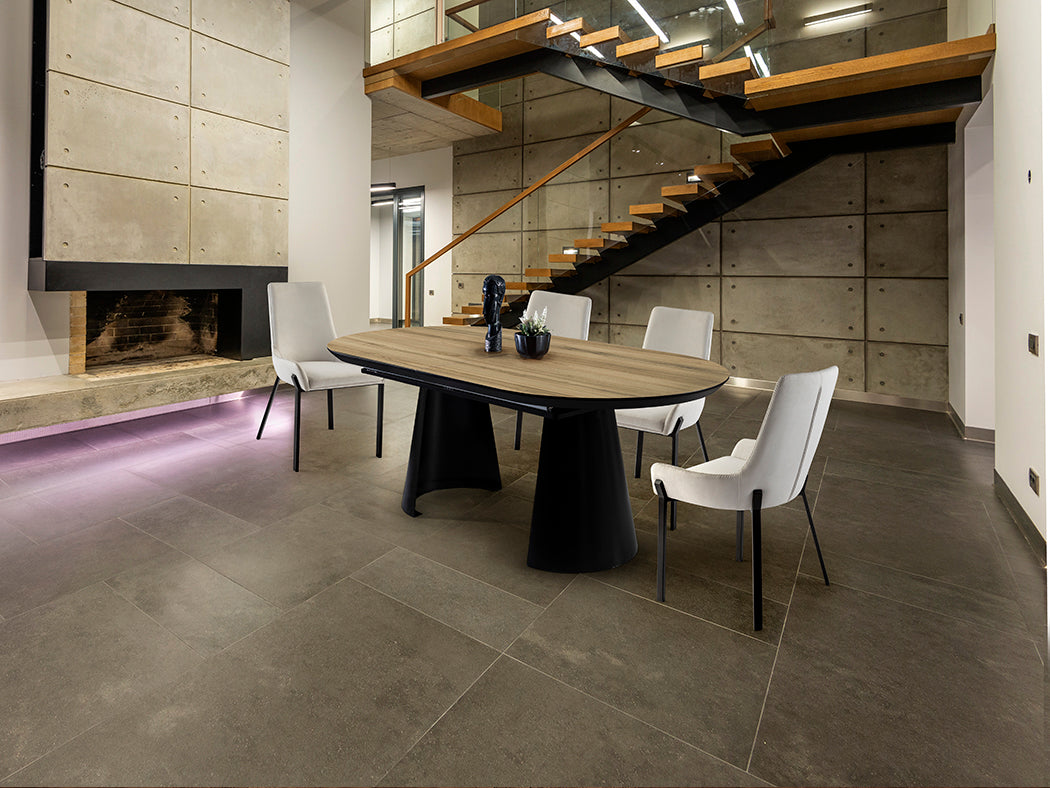 Mesa de comedor extensible Capri / Madera