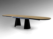 Mesa de comedor extensible Capri / Madera