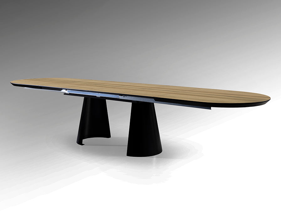 Mesa de comedor extensible Capri / Madera
