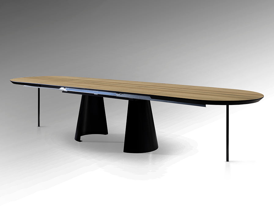Mesa de comedor extensible Capri / Madera
