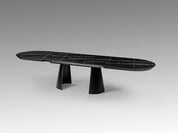 Mesa de comedor extensible Capri / Mármol negro