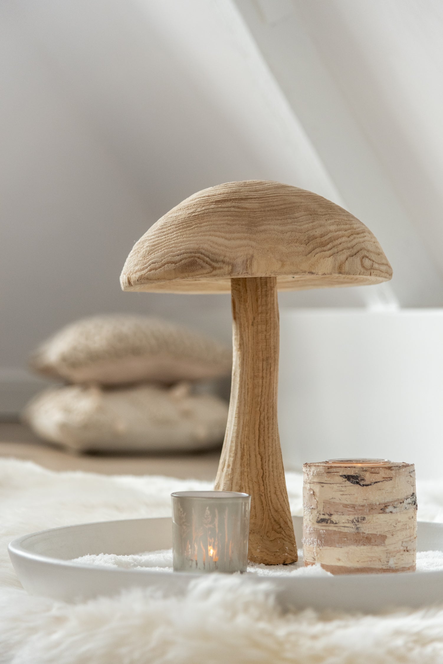 Small Wooden Mushroom
