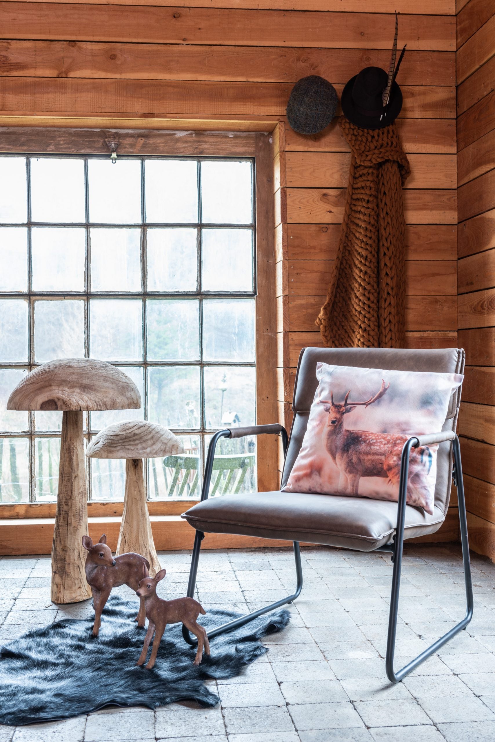 Small Wooden Mushroom