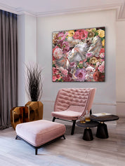 Quadro com Ilustração de Peixes