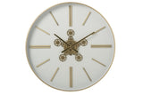 RELOJ DE PARED PLANC BLA/ORO L (90x8x90cm)