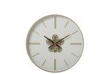 RELOJ DE PARED PLANC BLA/ORO S (70x8x70cm)