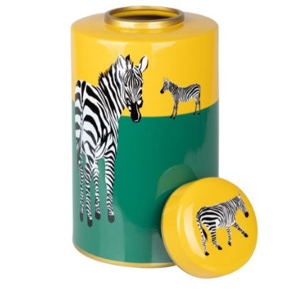 Pote de Cerâmica com Zebra