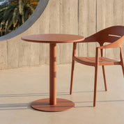 Mesa de Exterior em Metal Terracota