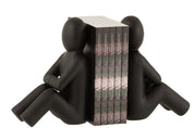 CONJUNTO DE 2 CERRA-LIVROS MAURICE EM RESINA PRETO (16X9X24 CM)