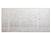 QUADRO FLORESTA BRANCO (182,5X5,5X92,5 CM)