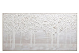 QUADRO FLORESTA BRANCO (182,5X5,5X92,5 CM)